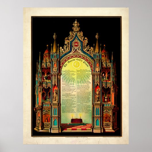 Poster Prière du Seigneur des Mâons (1892) (Devant)