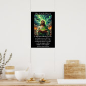 Poster Prière du Seigneur Écriture prophétique Révélation (Cuisine)