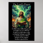 Poster Prière du Seigneur Écriture prophétique Révélation (Devant)