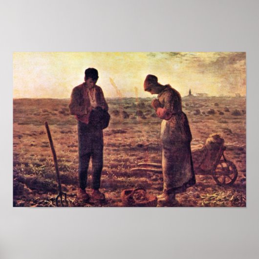 Poster Prière Du Soir De Millet (Meilleure Qualité) (Devant)