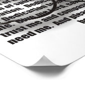 POSTER PRIÈRE D'UN POLICIER (Coin)