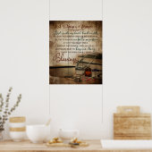 Poster Prière d'une infirmière Inspiration et motivation (Cuisine)