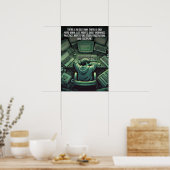 Poster Prière et persévérance - Foi, Hustle, Succès (Cuisine)