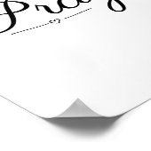 Poster Prière, foi, Écriture (Coin)