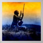 Poster Prière indienne (Devant)