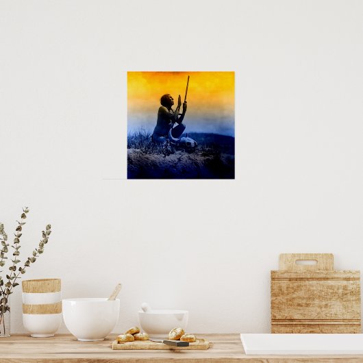 Poster Prière indienne (Cuisine)