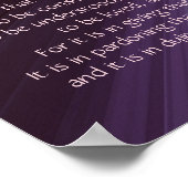 Poster Prière inspirante de saint François (Coin)