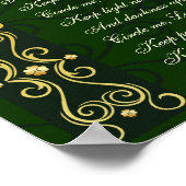 Poster Prière irlandaise, Cercle-moi Seigneur, (Coin)