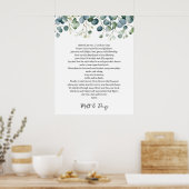Poster Prière le jour de votre mariage (Cuisine)