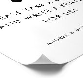 Poster Prière moderne pour pancarte de mariage de mariée  (Coin)