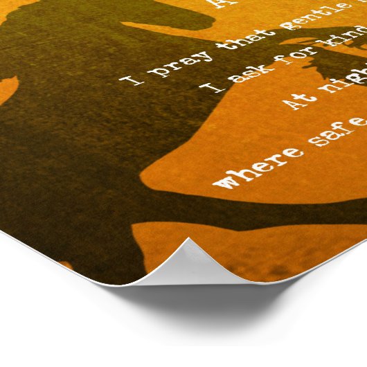 Poster PRIÈRE PONY 12 x 12 Canvas Imprimer (Coin)