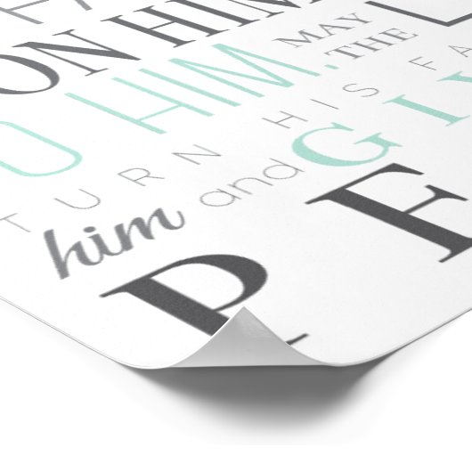 POSTER PRIÈRE POUR BÉBÉ GARÇON IMPRIMER (Coin)