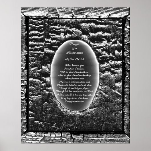 Poster Prière pour la restauration (Devant)