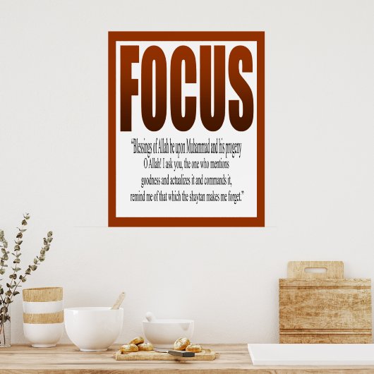 Poster Prière pour l'étude de l'affiche (Cuisine)