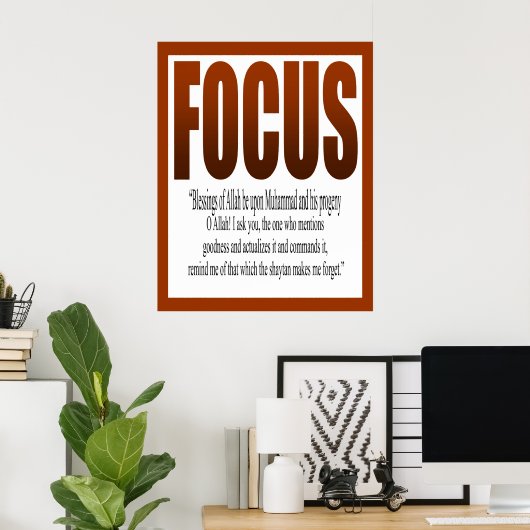 Poster Prière pour l'étude de l'affiche (Bureau à domicile)