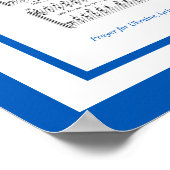 Poster Prière pour l'Ukraine Partition Hymne (Coin)