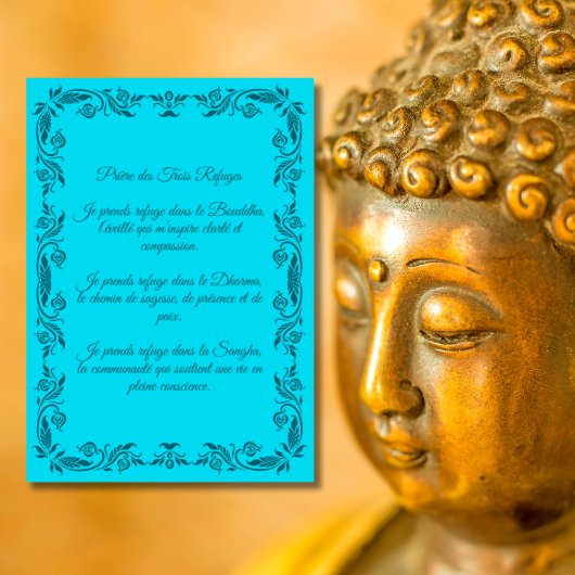 Poster Prière Refuges Trois Joyaux – Version Adulte