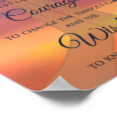 Poster Prière Serenity Imprimer - Sunrise (Coin)