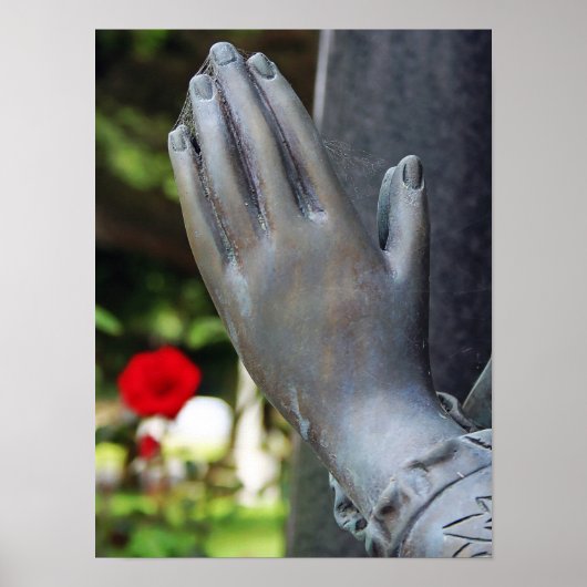 Poster Prière silencieuse tombée (Devant)