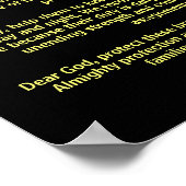 Poster Prière St. Florian (Dit POUR Les Pompiers) (Coin)