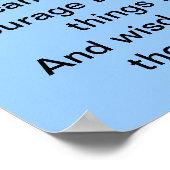 Poster Prière Yin Yang pour la sérénité (Coin)