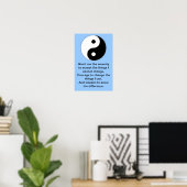 Poster Prière Yin Yang pour la sérénité (Bureau à domicile)