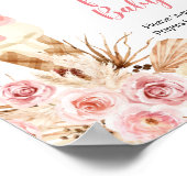 Poster Prières boho florales de glace pour bébé  (Coin)