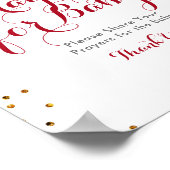 Poster Prières florales de Noël pour le bébé (Coin)