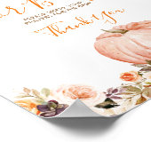 Poster Prières florales rustiques et douces Citrouilles p (Coin)