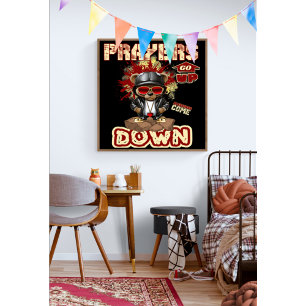 Poster Prières Montent La Foi Chrétienne