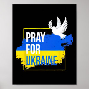 Poster Priez pour la colombe de la paix en Ukraine Hommes