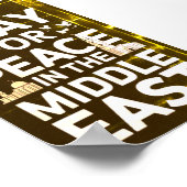 Poster Priez pour la paix au Moyen-Orient (Coin)