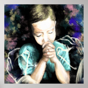 Poster Priez pour la paix - S'il vous plaît - Pas de guer