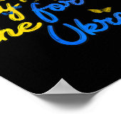 Poster Priez Pour L'Ukraine Papillon Ukraine Stent Avec U (Coin)