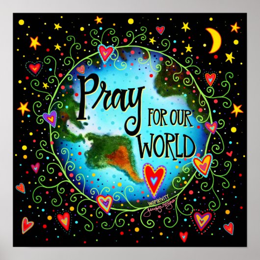 Poster Priez pour notre monde (Devant)