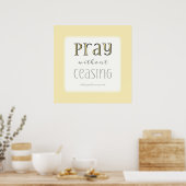 Poster Priez sans cesse - 1 Thes 5:17 (Cuisine)