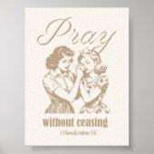 Poster Priez sans cesser 1 Thessaloniciens 5 17 (Devant)
