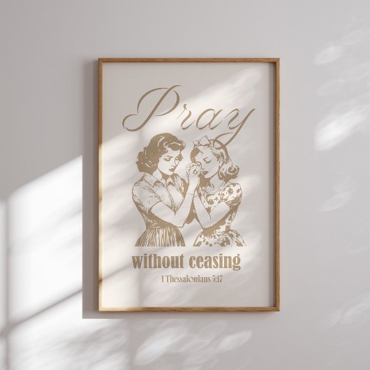 Poster Priez sans cesser 1 Thessaloniciens 5 17