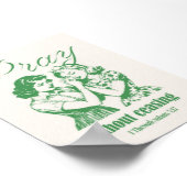 Poster Priez sans cesser Retro Green Christian Print (Coin)