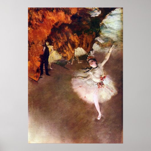 Poster Prima Ballerina by Edgar Degas (Devant)
