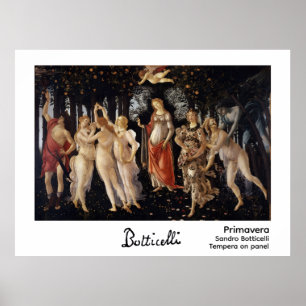 Poster Primavera de Botticelli