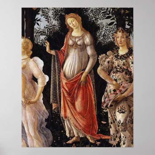 Poster Primavera, Détail de Vénus, par Sandro Botticelli (Devant)