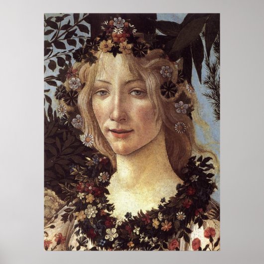 Poster Primavera (détail-Flora, déesse du printemp (Devant)