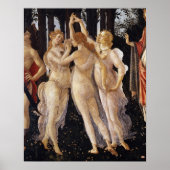 Poster Primavera, Trois Grâces, par Sandro Botticelli (Devant)