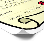 Poster Prime de certificat avec option de téléchargement (Coin)