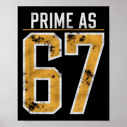 Poster Prime Number As 67 (Devant)