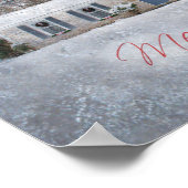 Poster Primitive Winter Snow Country Rustic Open House (Coin)