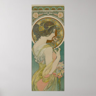 Poster Primrose par Alphonse Mucha