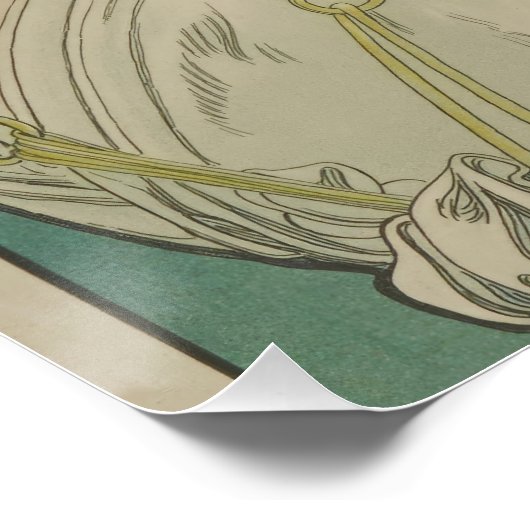 Poster Primrose par Alphonse Mucha (Coin)