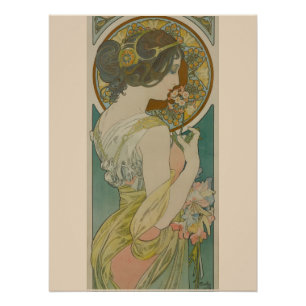 Poster Primrose par Alphonse Mucha (1899)